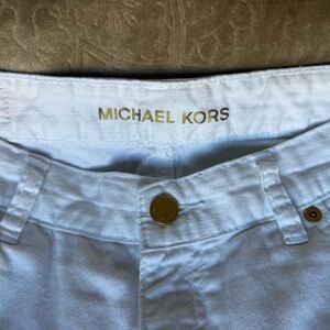 Michael Kors white cropped Jeans